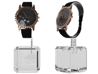 现代手表 真皮表带男士手表3d模型 现代手表 真皮表带男士手表