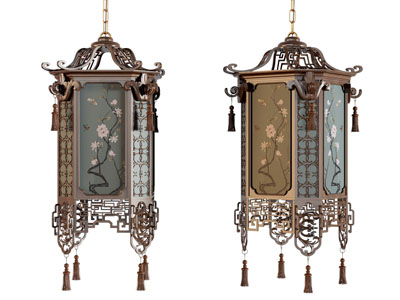 新中式雕花吊灯