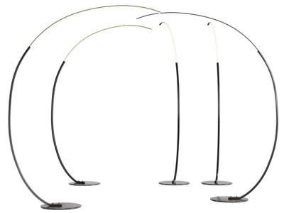 现代弧形落地灯