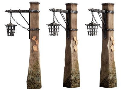 工业风loft老式路灯 复古路灯