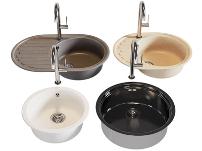 现代金属 陶瓷洗菜盆 水槽