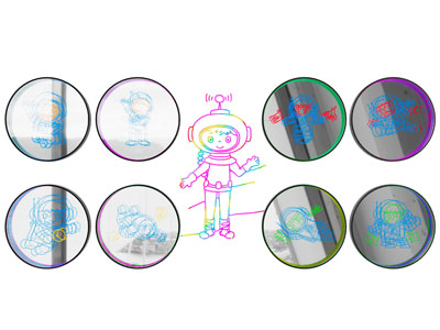 现代深渊镜 网红霓虹灯深渊镜