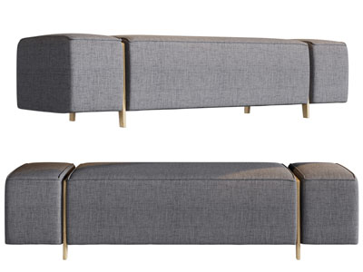 现代长方形沙发凳子