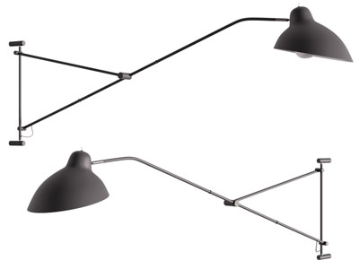 现代可转向金属壁灯