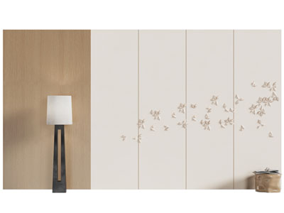 新中式背景墙3d模型 新中式背景墙