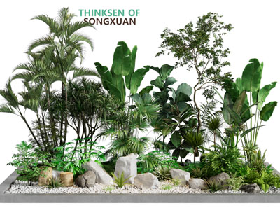 现代花坛花草植物景观园艺小品