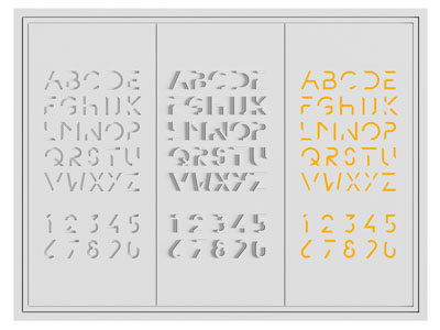 现代字母数字装饰背景墙3d模型 现代字母数字装饰背景墙