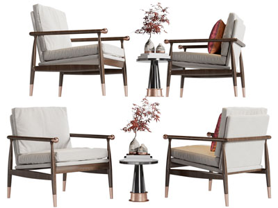 新中式休闲椅子