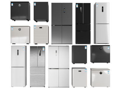 现代冰箱 冰柜3d模型 现代冰箱 冰柜