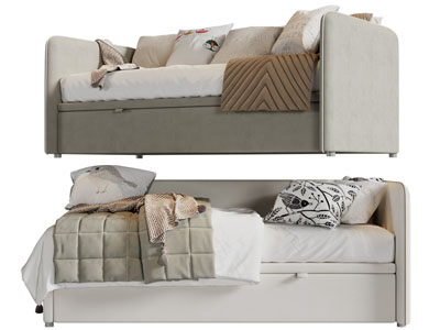 现代单人床 沙发床
