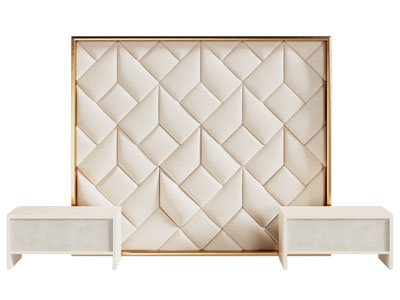 简欧软包床头 床头柜