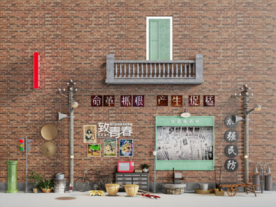 工业风loft网红打卡点 美陈