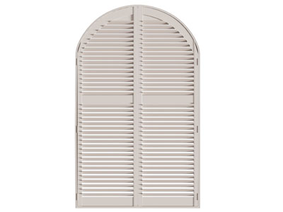 法式拱形平开窗户