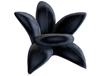 现代花朵造的休闲椅子