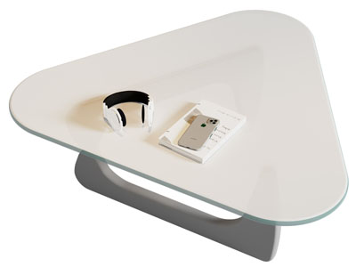 现代三角形茶几3d模型 现代三角形茶几