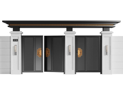 新中式庭院大门