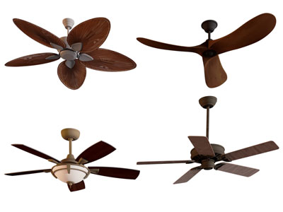 美式吊扇灯 电风吊扇3d模型 美式吊扇灯 电风吊扇