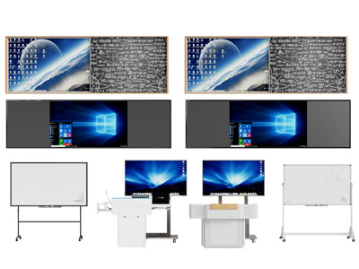 现代黑板 白板 讲桌 电视3d模型 现代黑板 白板 讲桌 电视