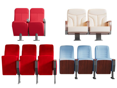 现代电影院排椅 公共椅子