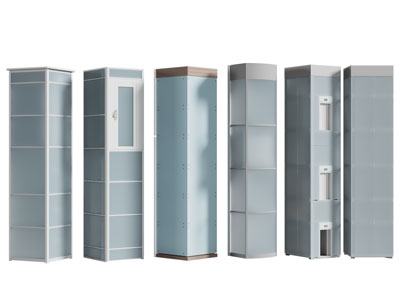 现代方形装饰柱子3d模型 现代方形装饰柱子