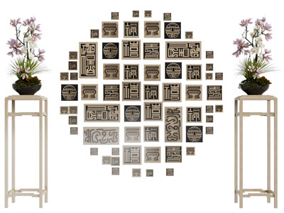 新中式墙饰挂件