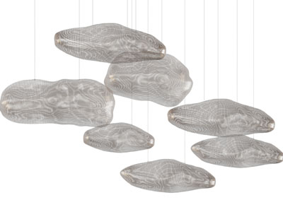 现代石头造的吊灯