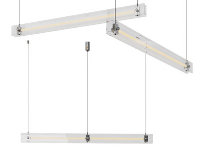 现代长条形吊灯