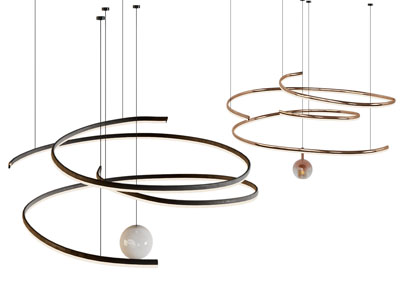 现代套环吊灯