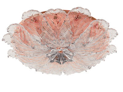 现代水晶羽毛装饰的吸顶灯3d模型 现代水晶羽毛装饰的吸顶灯