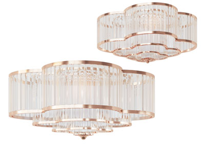 新中式花朵吊灯