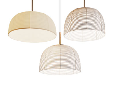 侘寂风半圆形吊灯