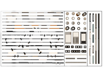 现代轨道磁吸灯 可转向筒灯射灯 格栅灯 暖风扇3d模型 现代轨道磁吸灯 可转向筒灯射灯 格栅灯 暖风扇