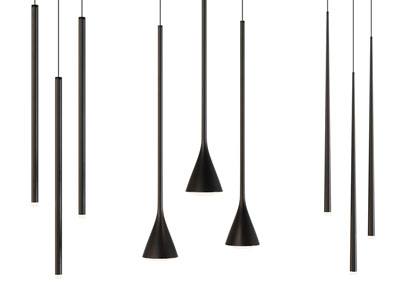 现代金属管状吊灯