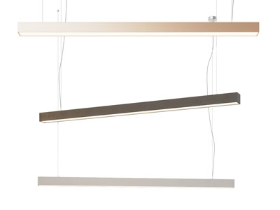 现代长方形一字吊灯