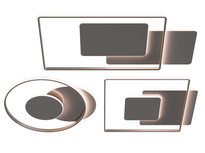 现代吸顶灯3d模型 现代吸顶灯