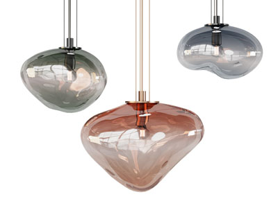 现代彩色玻璃灯罩吊灯