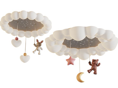 现代云朵造的卡通吊灯