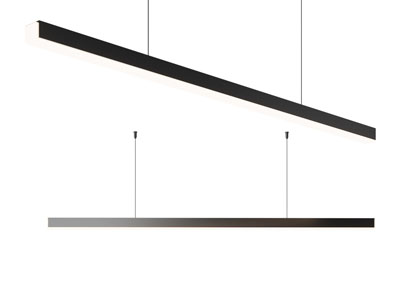 现代长条状一字吊灯