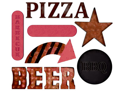 工业风loft字母墙饰 装饰灯 霓虹灯 招牌灯