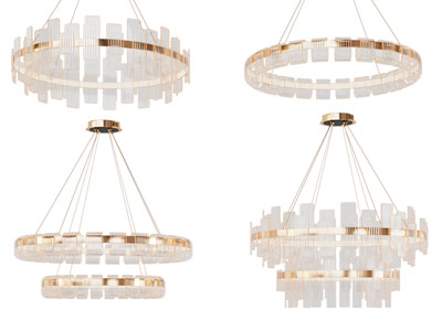 现代轻奢圆形水晶吊灯