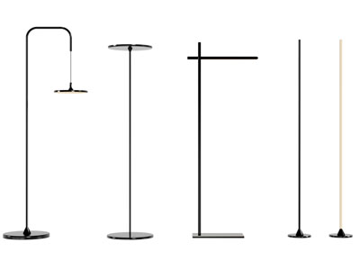 现代金属落地灯 线形落地灯