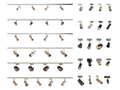 现代轨道磁吸灯 筒灯射灯