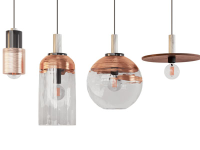 现代玻璃灯罩吊灯