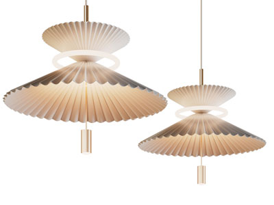 现代轻奢伞状灯罩吊灯