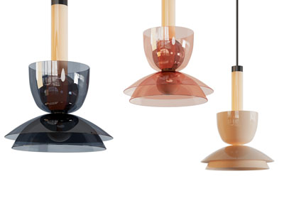 现代玻璃灯罩吊灯