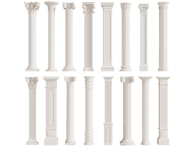 欧式雕花圆形罗马柱子