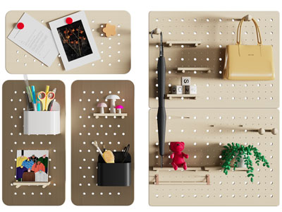 现代洞洞眼收纳墙饰挂件