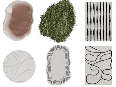 现代不规则地毯