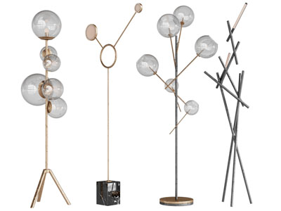 现代轻奢泡泡灯罩落地灯