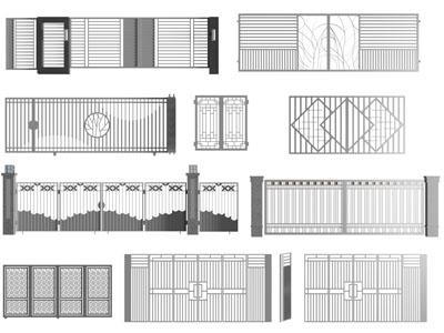 新中式庭院铁艺大门